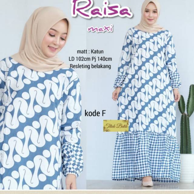 DRESS RAISA MAXI BAHAN KATUN