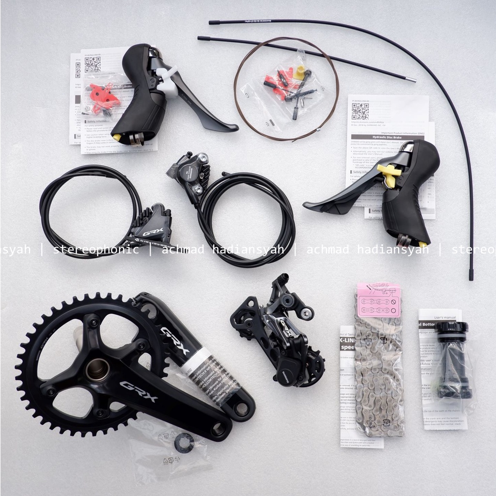NEW Bnib ORIGINAL.. Groupset SHIMANO GRX RX810 1x11speed Groupset GRX 11speed Brifter GRX Caliper Hi