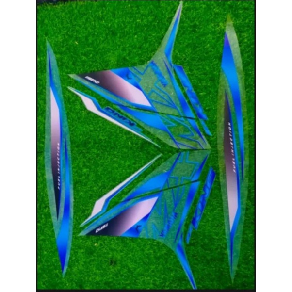 STRIPING  TRANSPARAN YAMAHA MX KING BIRU