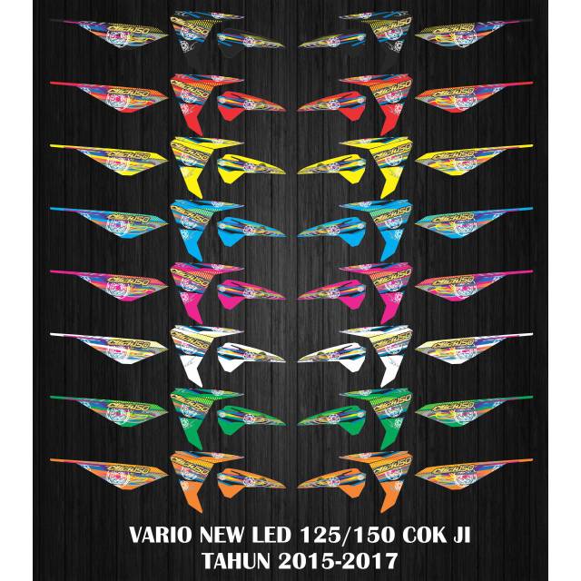 STIKER MOTOR DAN STRIPING VARIASI NEW VARIO LED125/150