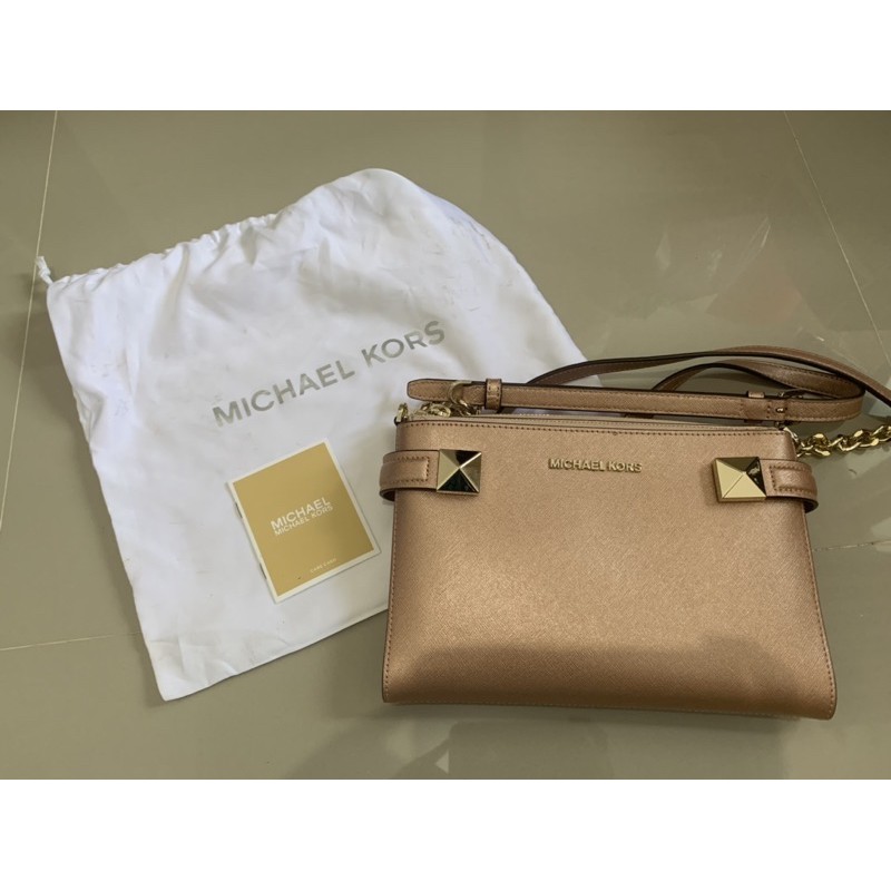 Michael Kors MK Karla Doublezip Rosegold