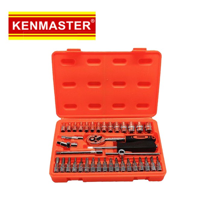 Kenmaster Socket Wrench Set 38pcs Kunci Sok 38 Sockets Perkakas Rumah