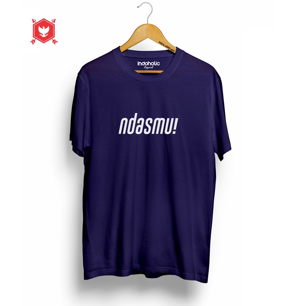 Indoholic Atasan Baju Pakaian Pria Cowok wanita Kaos Distro Murah terbaru Combed 100% Original Ndasmu