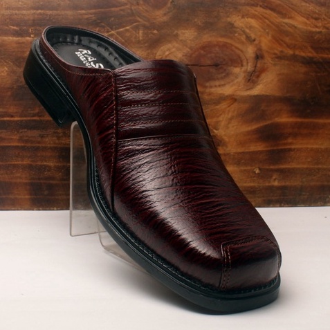 Sandal Sepatu Pria Kulit Asli Rasheda SL 04 Selop Tutong Bustong