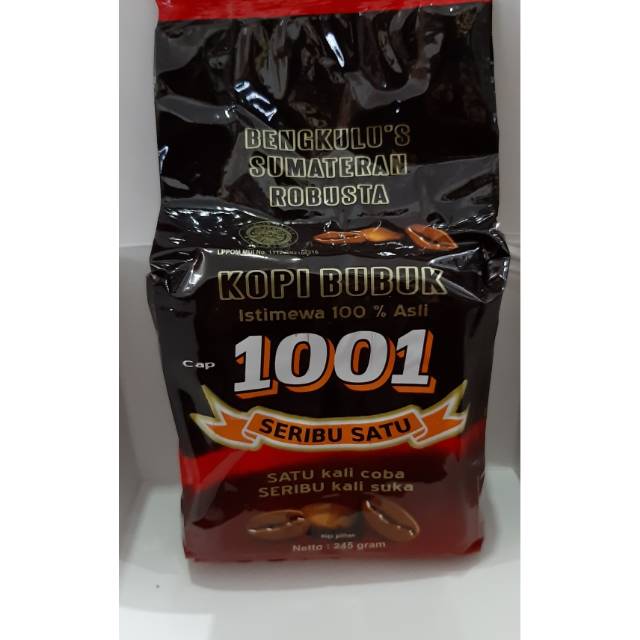 

Kopi 1001 (Bengkulu's Sumatera Robusta) 245 gram