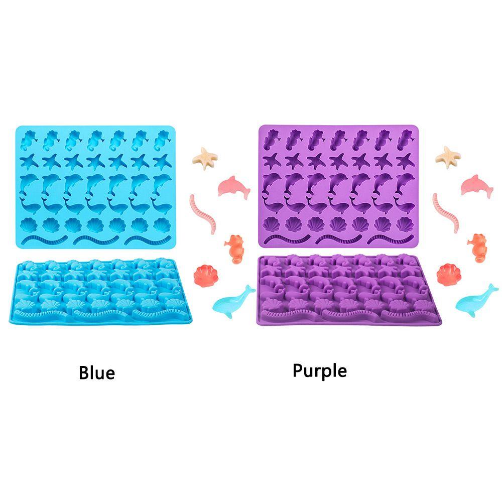 Top Marine Life Silicone Mold Bakeware Fondant Cetakan Coklat Dekorasi Kue Drip Mold Putar Gula