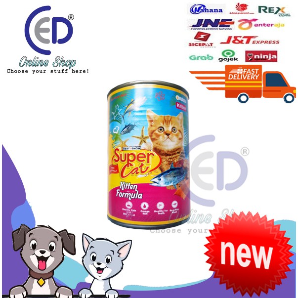 MAKANAN KUCING SUPER CAT KITTEN FORMULA 400GR