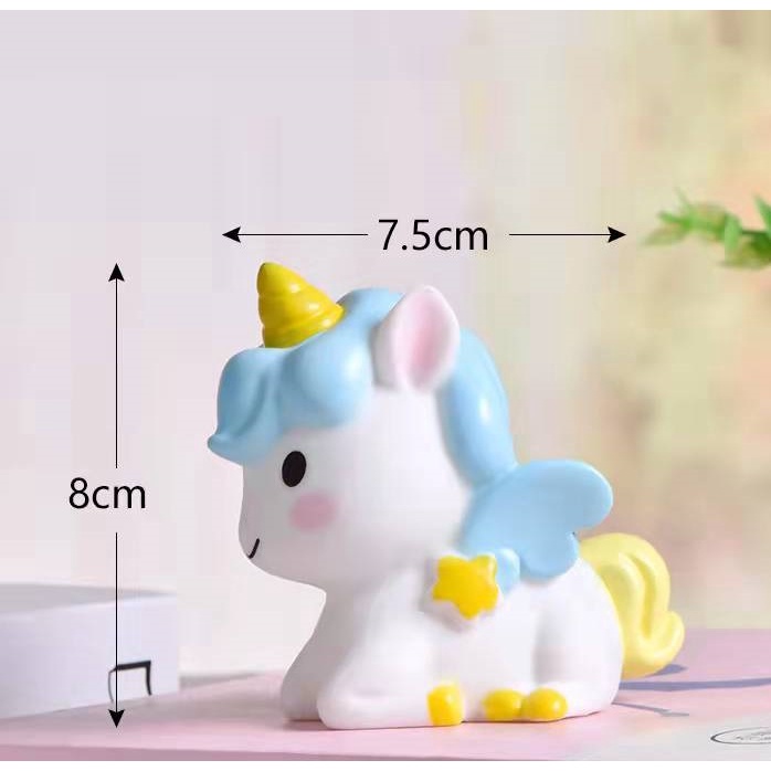 Cake Topper Toper Hiasan Kue Miniatur Ultah Unicorn My little Pony