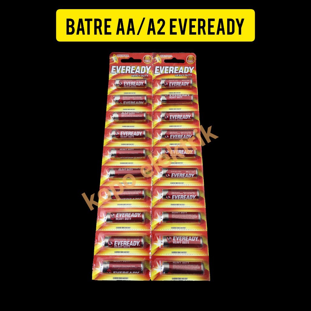 Batre / Baterai Eveready AA/A2 Original