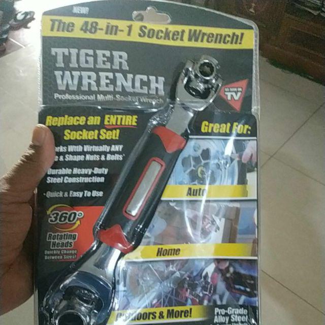 Nagada Kunci Pas Tiger Kunci Pas 48 In 1 Universal Wrench Socket Wrench Aaa