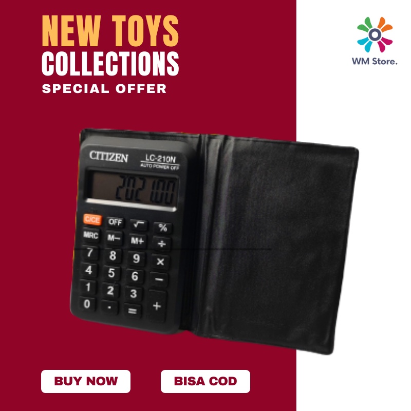 [Bayar Ditempat] Citizen CT-210N Kalkulator Calculator Calkulator Kakulator Digital Dagang Sekolah K