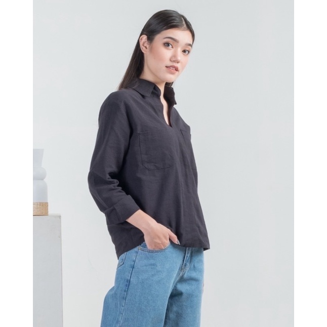 Myrubylicious POCKET LINEN SHIRT