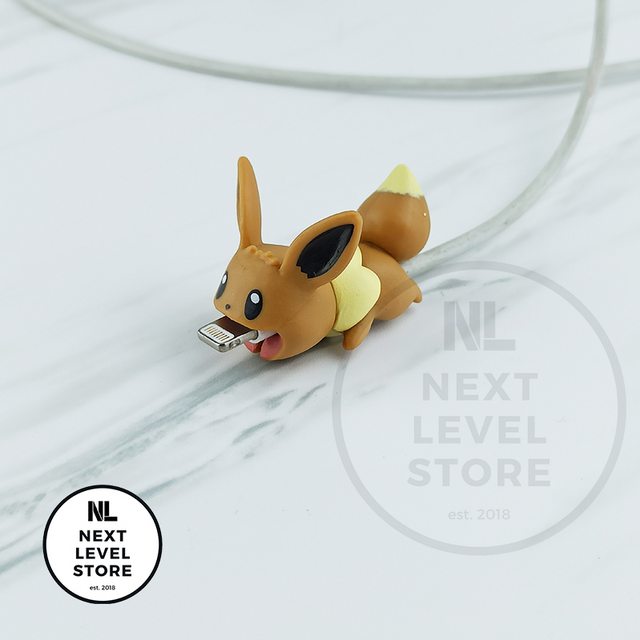 Eevee Pokemon 3D Series Cable Bite Pelindung Kabel Protection