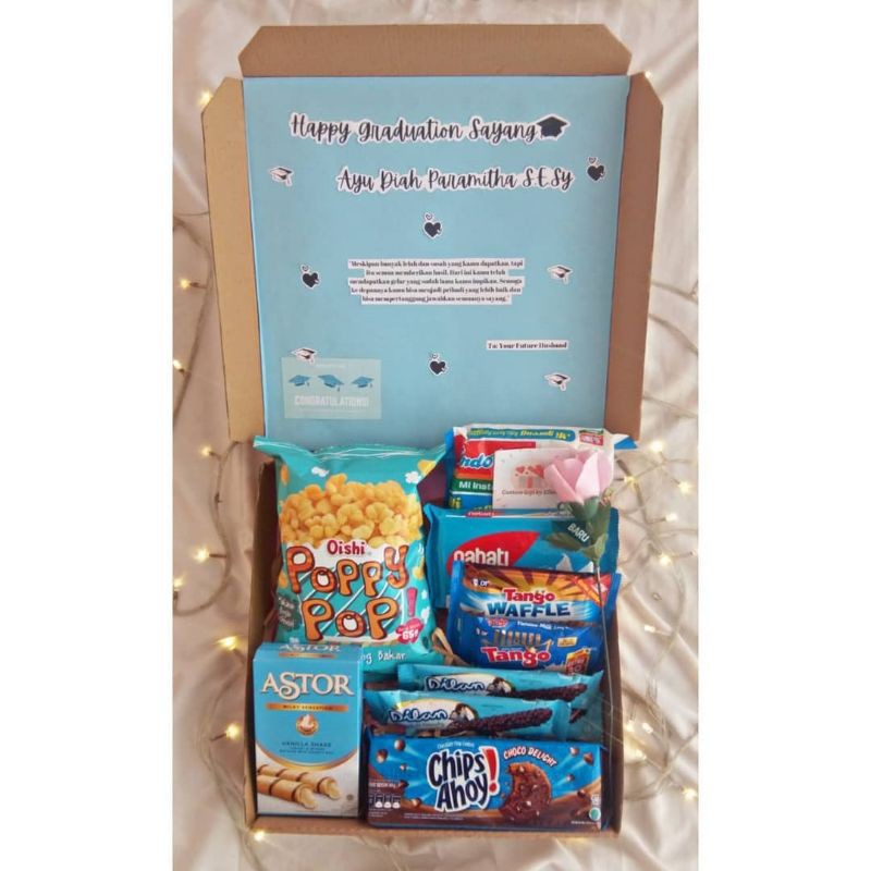 

[TERMURAH] HAMPERS SNACK BOX BLUE EDITION