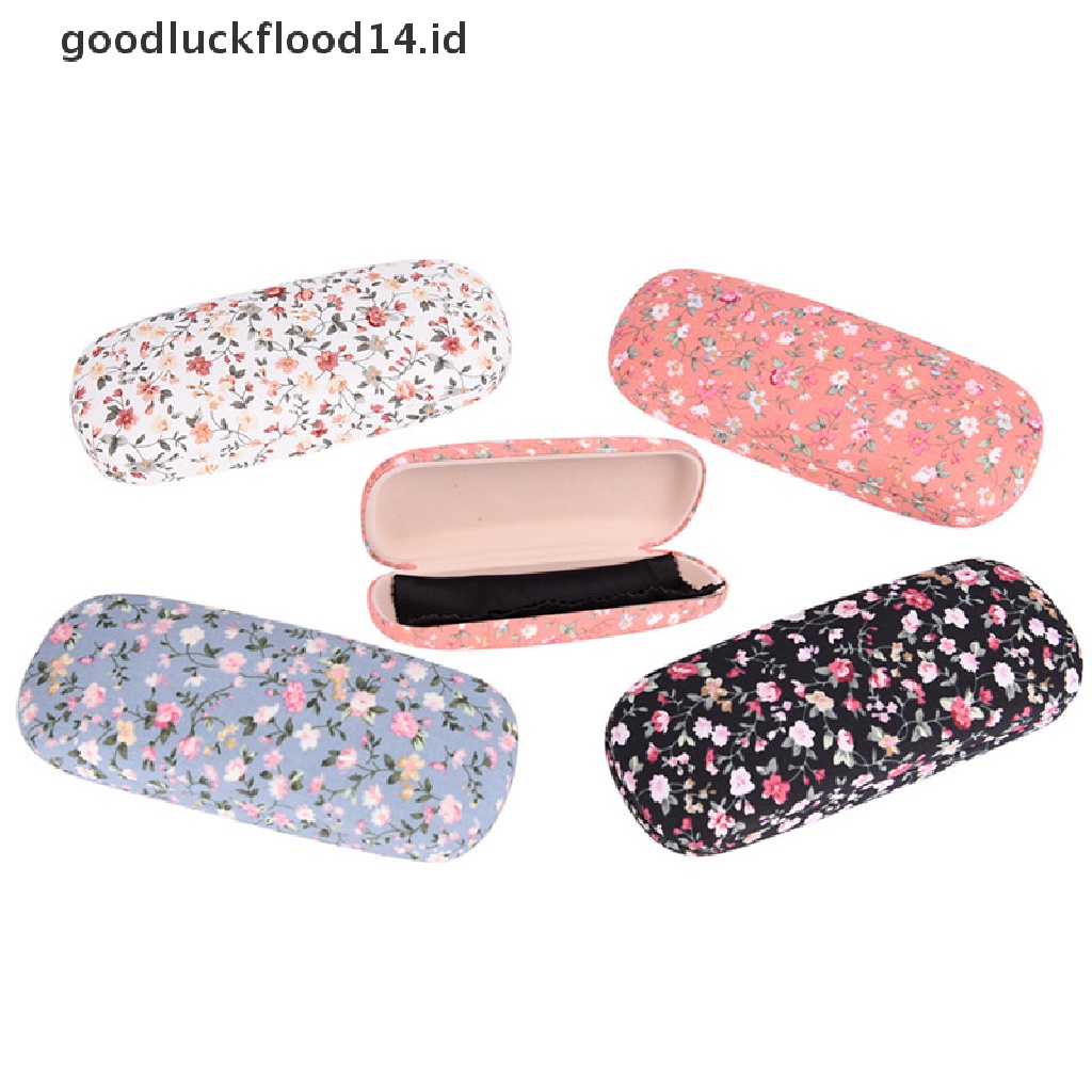 [OOID] Sunglasses Box portable Flower Sunglasses Hard Glassesbox Glasses Protection Box ID