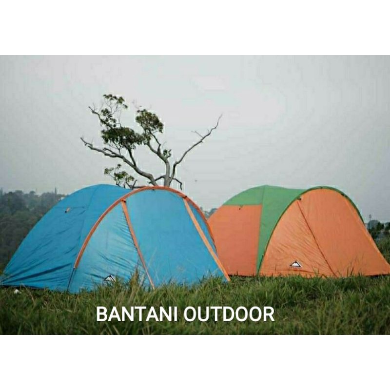 TENDA CAMPING KAPASITAS 4 ORANG LWY OUTDOOR -TENDA 4P - TENDA CAMPING MURAH - TENDA 4P DOUBLE LAYER