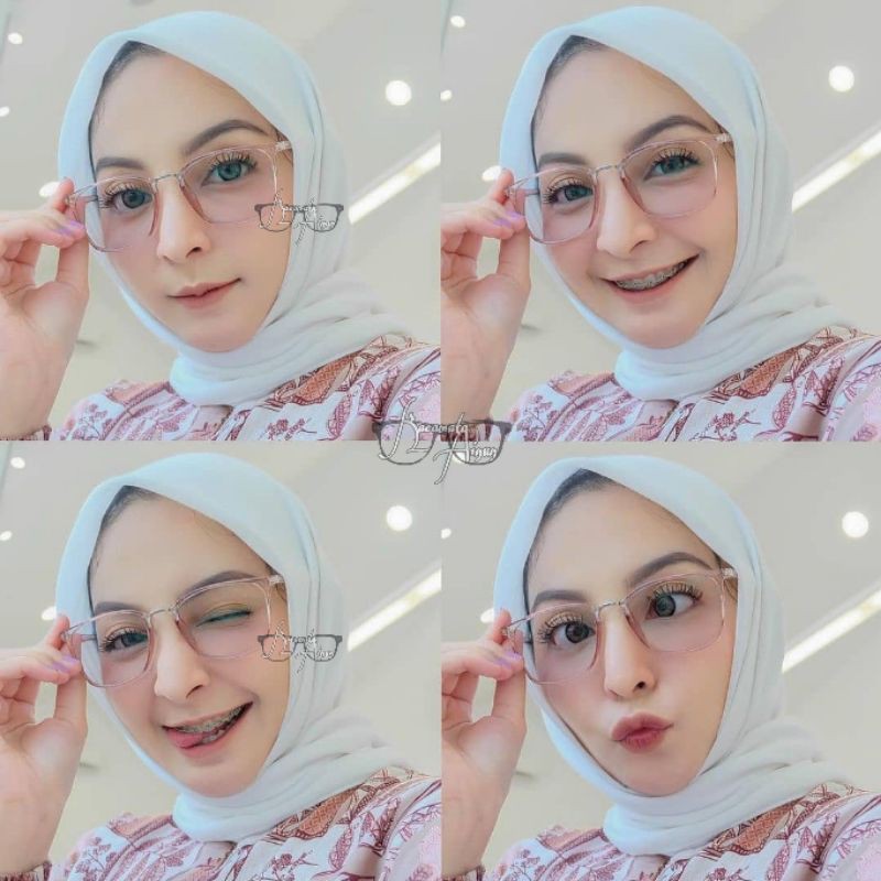 Frame Kacamata minus trendy | kacamata wanita / pria | F 2166