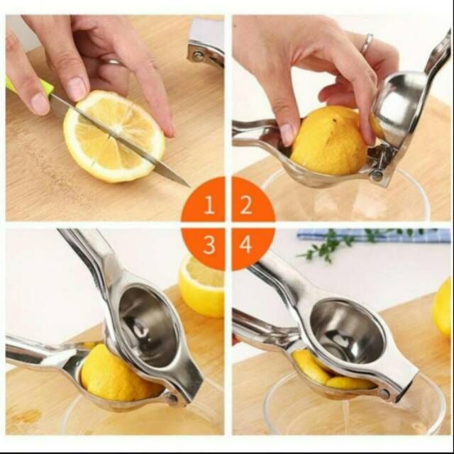 ALAT PEMERAS LEMON SQUEEZER STAINLESS STEEL - ALAT PEMERAS JERUK