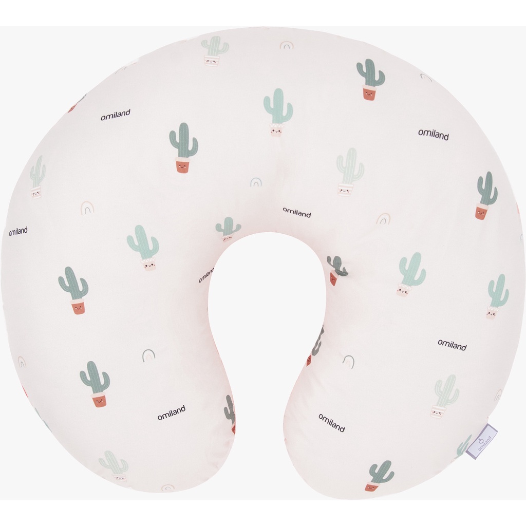 Omiland Nursing Pillow Bantal Menyusui + Free Bantal Lengan Peang Cactus Series
