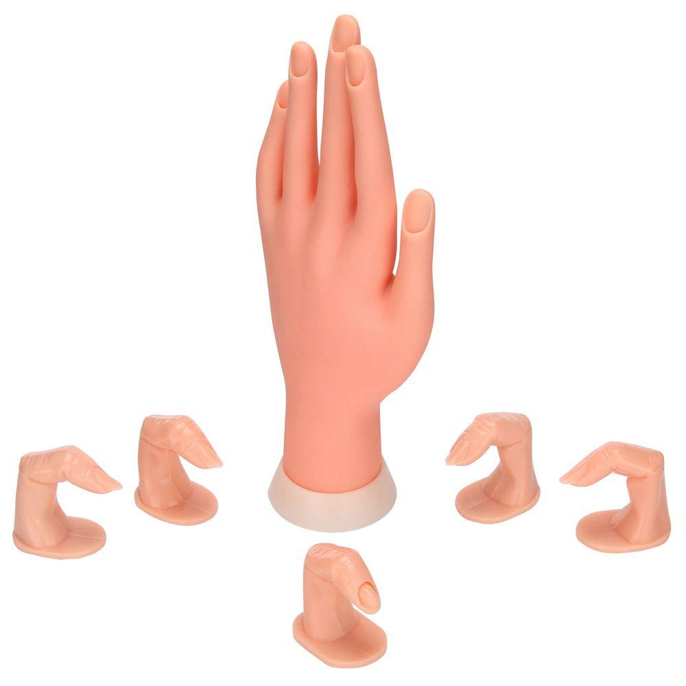 Praktek Jari Palsu Bahan Plastik Flexible Untuk Display Makeup Nail Art