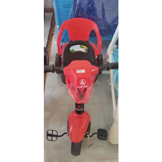 Exotic Sepeda Roda Tiga Anak ET008 2 Kursi IC Music N light Ban Eva / Sepeda Anak (Tersedia varian warna)