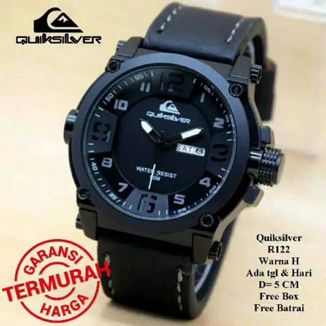 Harga Sesuai Kualitas Jam Tangan Quiksilver Tanggal &amp; Hari Aktif