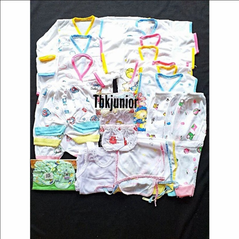 paket perlengkapan baju bayi newborn ekonomis / Set baju bayi newborn murah / paket baju bayi katun