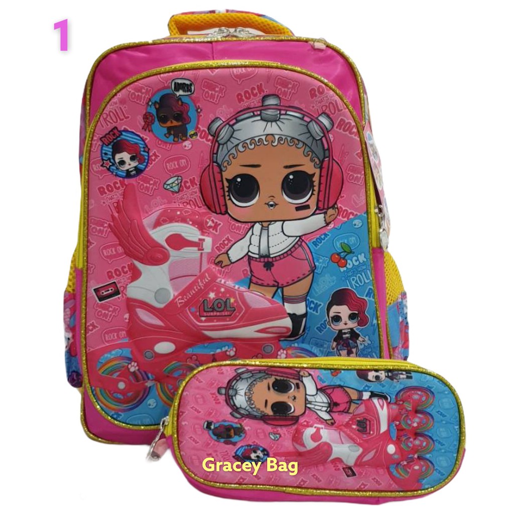 Tas Ransel Anak Perempuan Embos Free Pencil Case