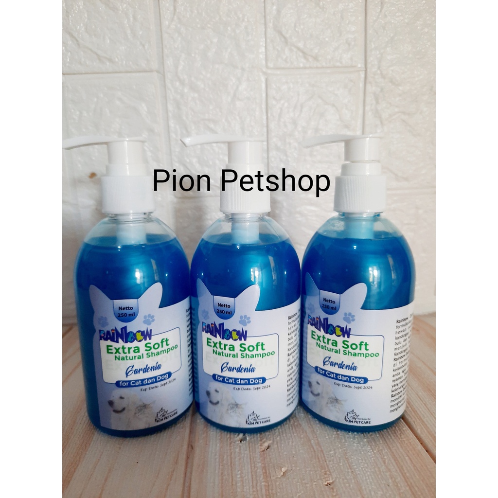 Rainbow Extra  Soft Natural Shampo For Cat and Dog 250ml Tutup Pump