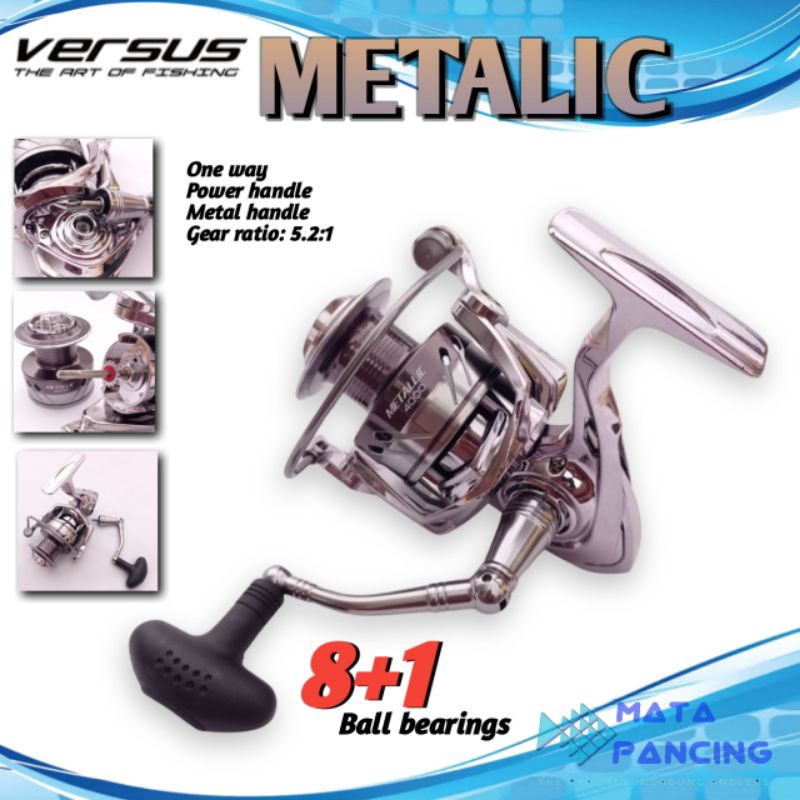 Reel versus metalic 1000 2000 3000 6000 power handle versus metallic