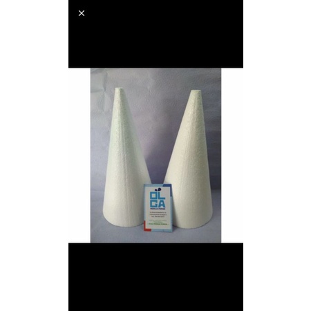 Gabus Kerucut Sterofoam Pohon Natal Prakarya