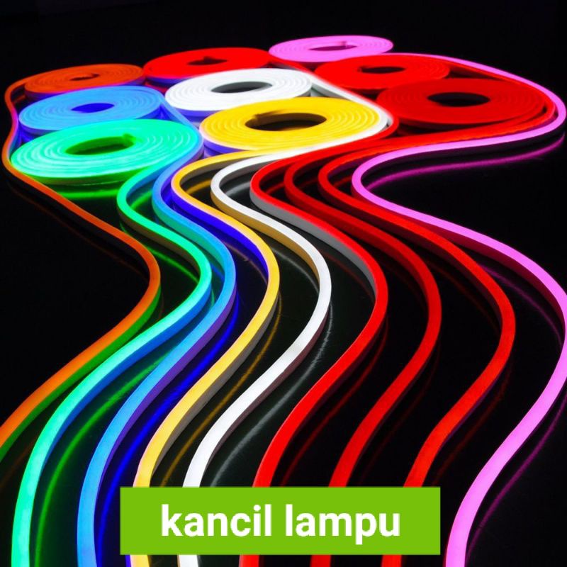 LAMPU NEON FLEX 12v dc. 5m