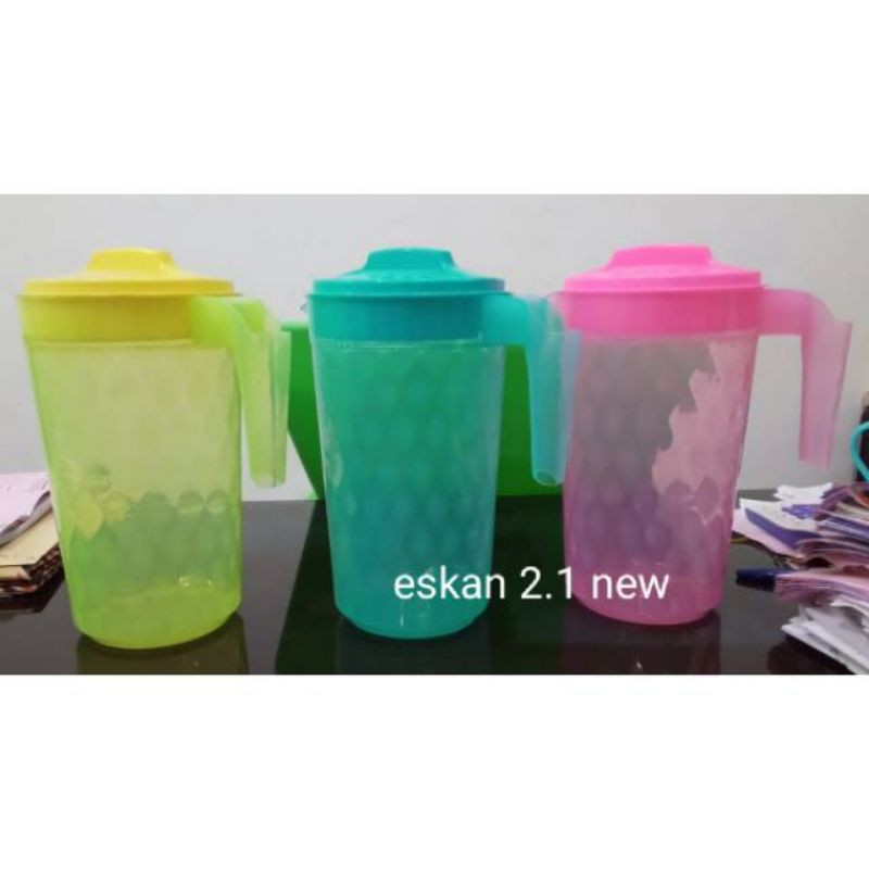 TEKO AIR NINA ESKAN PITCHER MINUMAN CERET PLASTIK KAPASITAS 2.1 LITER