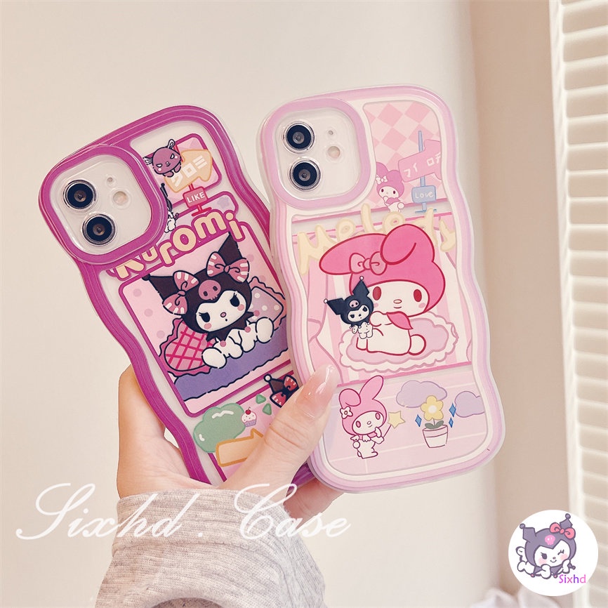 Redmi 12C 11A 10C 9T 9C Note 12 11s 11 10 9 8 Pro 10A 10 9A 9  A2 A1 Xiaomi 11Lite 12T 12Lite 11T 10T Poco M3 F3 X5 X4 X3 Pro Cute Cartoon Wavy Edge Lens Protection Phone Case Soft Cover