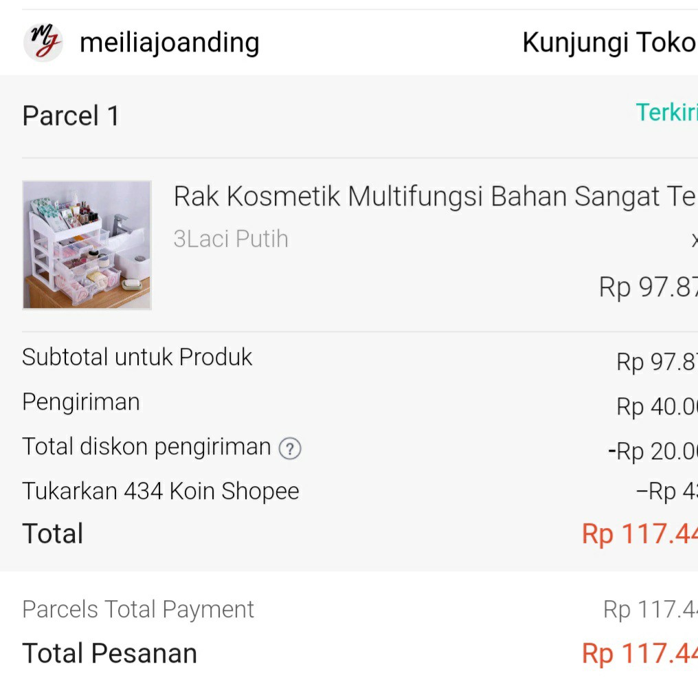 Rak Kosmetik Multifungsi Bahan Sangat Tebal