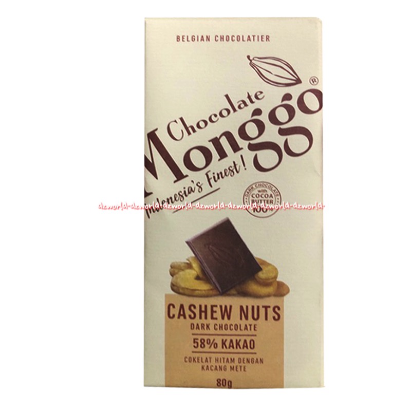Monggo Chocolate 86% Kakao Volcanic Salt Matcha Milk Cocoa Nibs Cashew Nuts White Coklat Cokelat Mongo