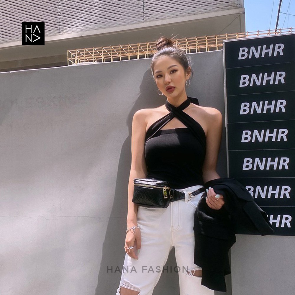 HanaFashion JKT - Maddie Tank Top Crop Stylish Wanita - CT086-8