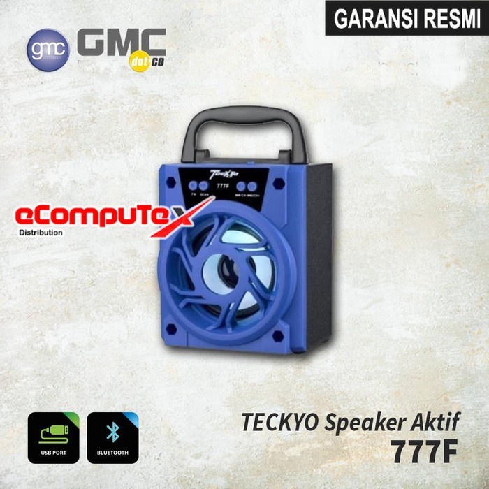 SPEAKER BLUETOOTH PORTABLE GMC TECKYO 777E / 777 E 2 INCH - GARANSI RESMI