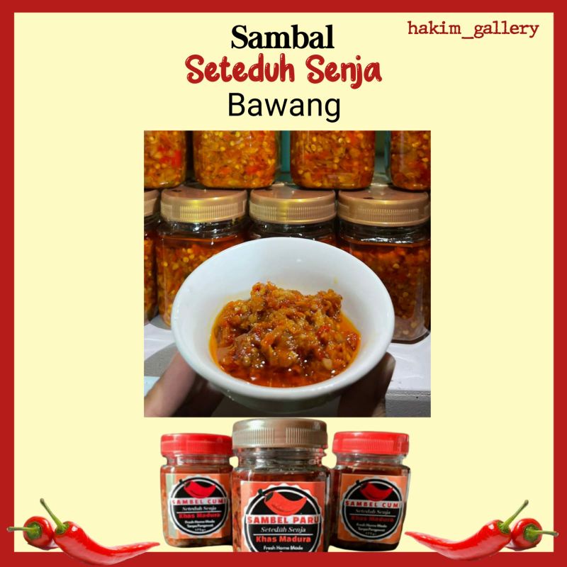 

Sambal Bawang Seteduh Senja Sambel Bawang Enak Lezat 175gr
