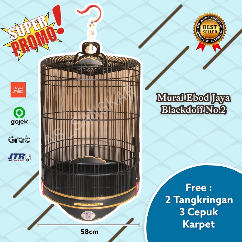 SANGKAR KANDANG MURAI BATU EBOD JAYA TERBARU NO.2