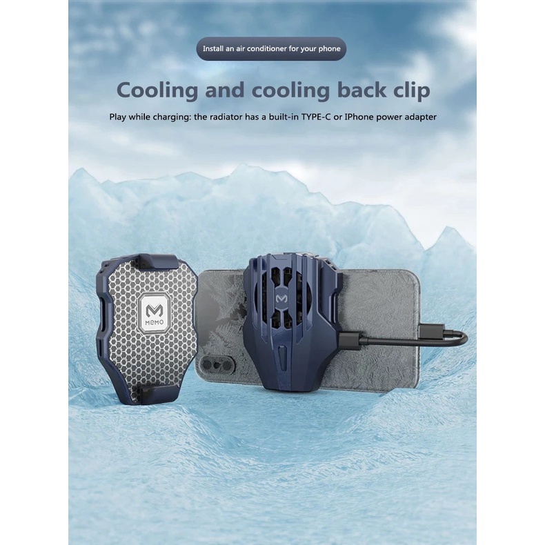 Memo DL02 Cooler HP Gaming Fan Kipas Pendingin HP Cooling DL-02 DL 02