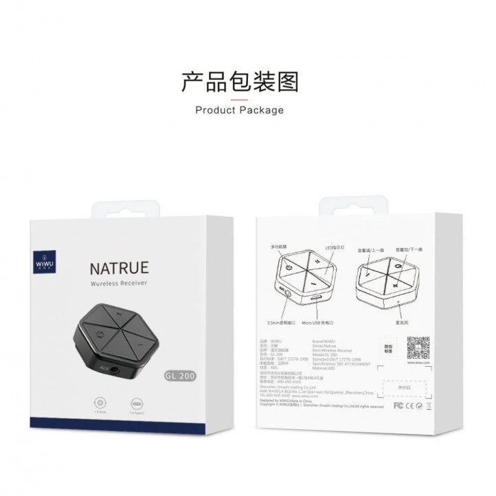 WIWU GL200 - Scorpio Natrue Bluetooth Receiver