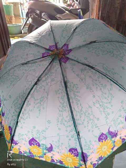 Payung Lipat 3 Saten Kembang