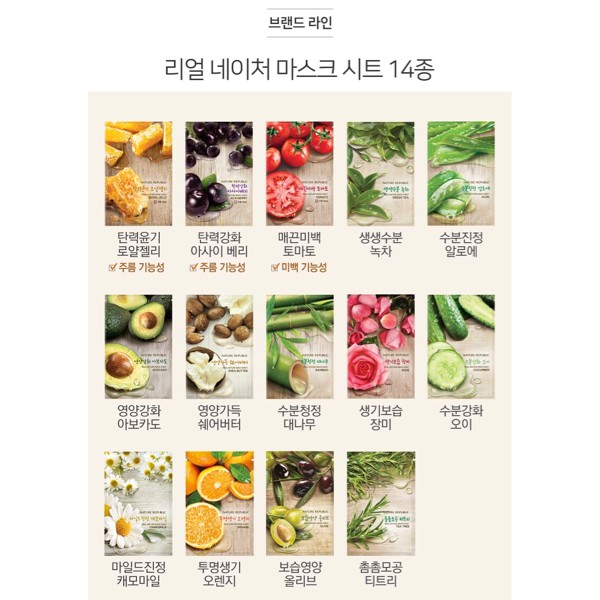 MASKER NATURE REPUBLIC (1KG=25 PCS)- ORIGINAL HAND CARRY FROM KOREA - NATURE REPUBLIC MASK