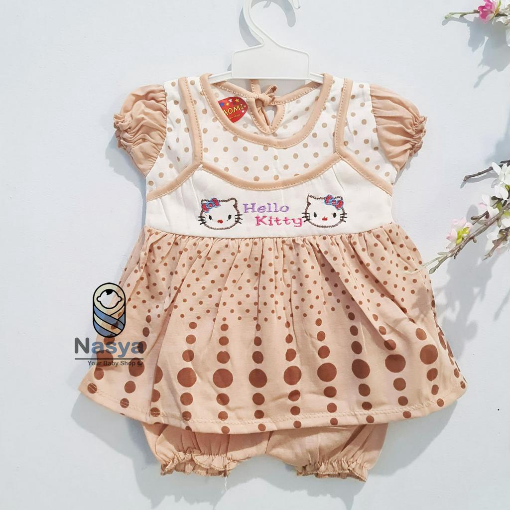 [N-033] Setelan Baju Bayi lucu (3-6 bulan) series cokelat