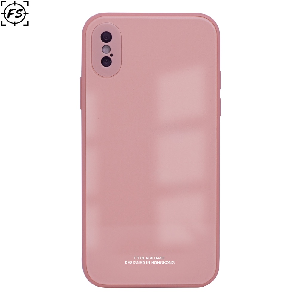 Roxyroxy - Case Macaron Glass for Iphone 6 6+ 7+ XR XS Max X XS SoftCase Lembut - Protection Camera - Pelindung Hp