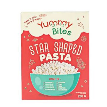 Yummy Bites Star Shaped Pasta 250 gr MPASI usia 7 m+