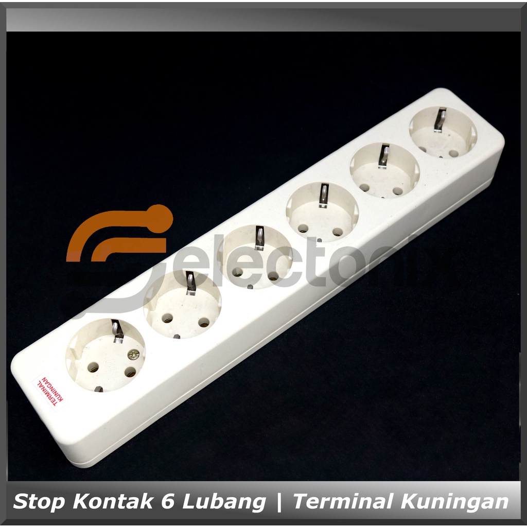Stop Kontak / Terminal Listrik [6 Lubang] | Broco / Uticon