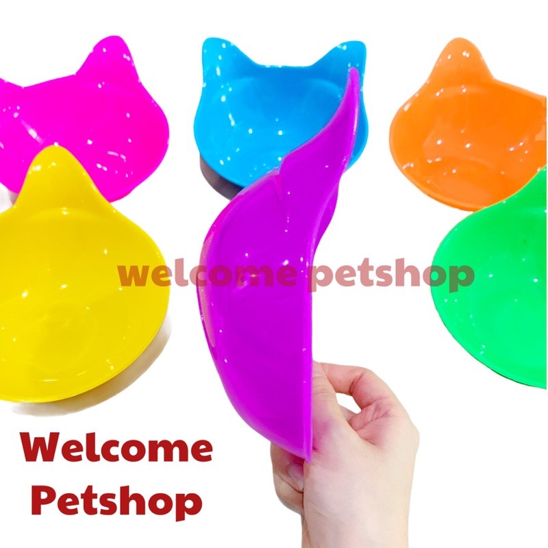 Tempat Makan dan Minum Anjing Kucing Kelinci Marmut / Wadah / Mangkok Hewan / Plate Single New