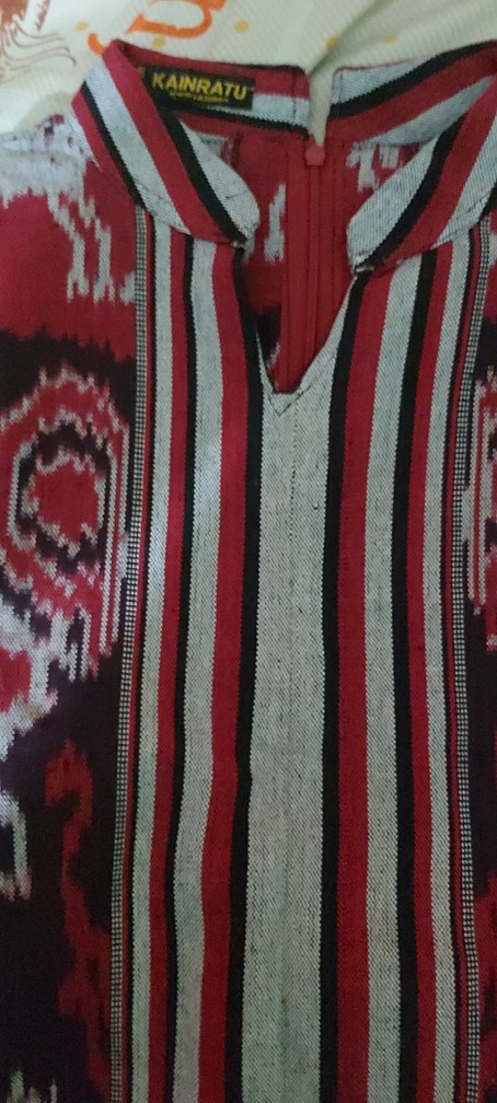 V Neck Tenun Sumba Fa211ah